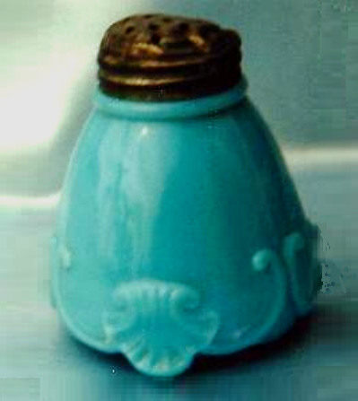 Fiona's Fancy Turquoise Tall Salt & Pepper Shakers Droll Designs